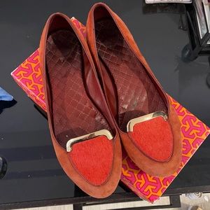 TORY BURCH suede flats